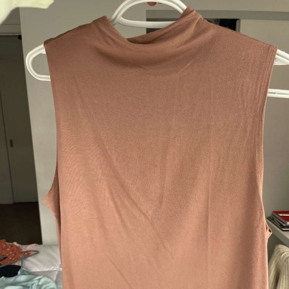 Babaton Cotton sleeveless turtleneck
